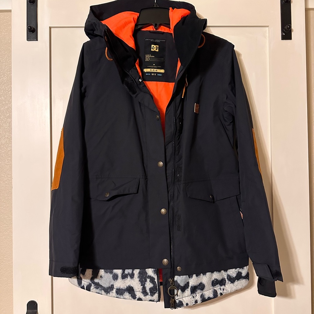 DC Black and Orange Jacket with Hood